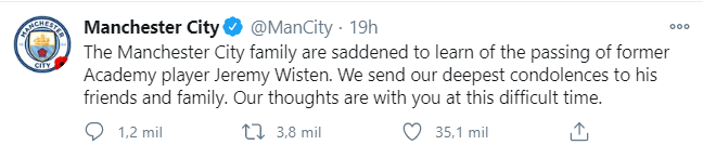 Tweet del Manchester City