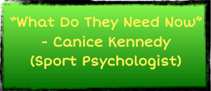 Canice Kennedy Quote. Coach Paul Kelleher have been working with this Sport Psychologist and he is including this reflection in the article Emotional Roller-coaster of The Sideline 